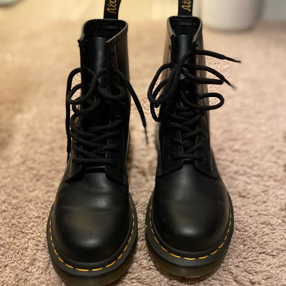 Black doc marten boots